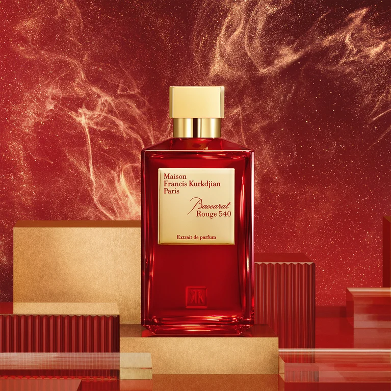 Baccarat Rouge 540 200ML red bottle editorial