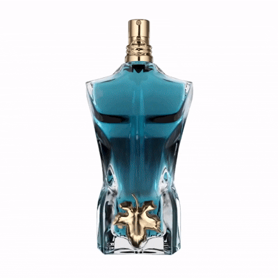 JPG Le Beau bottle close-up with gold leaf