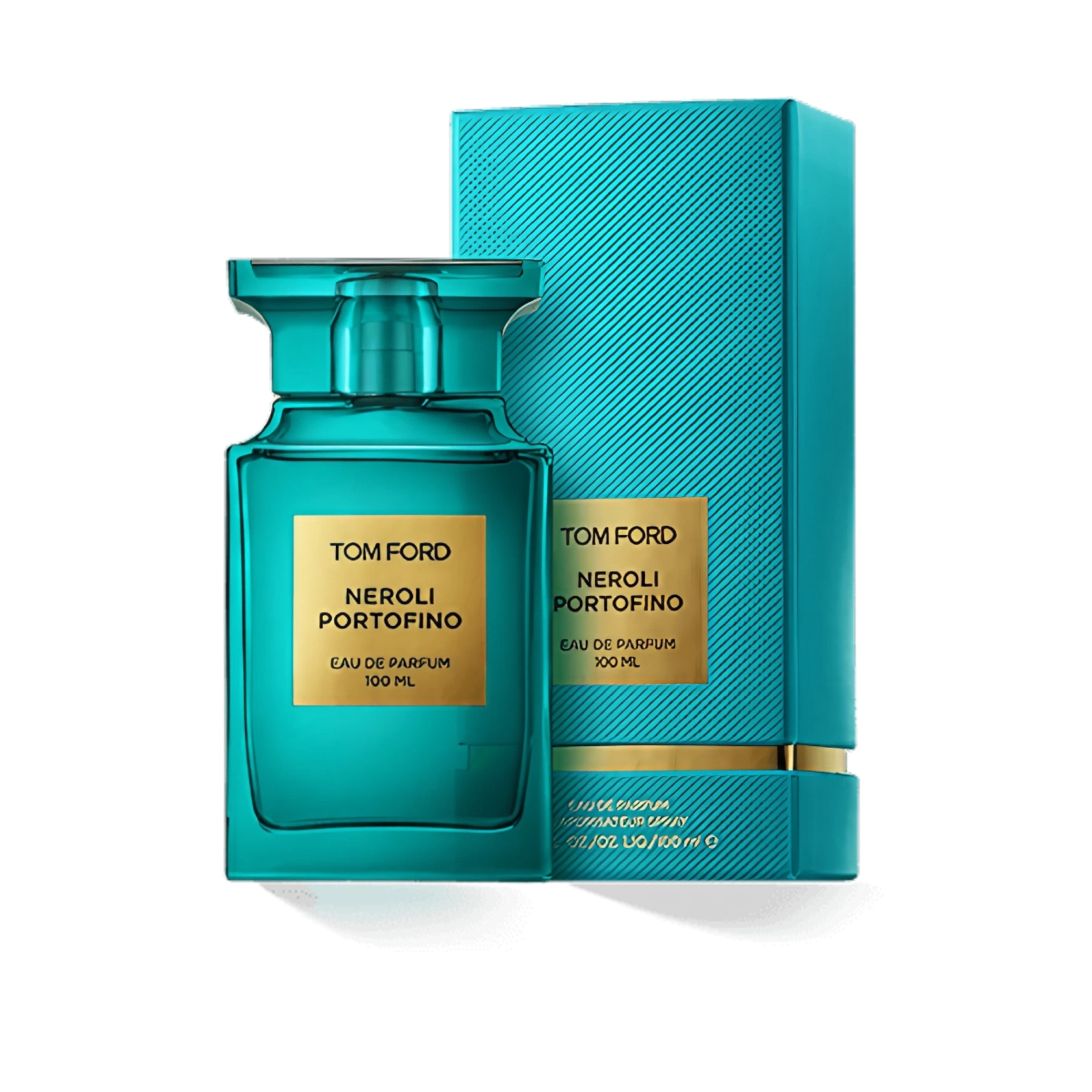 Tom Ford Neroli Portofino teal textured bottle and box