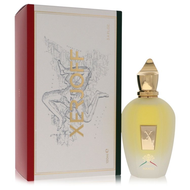 Xerjoff Naxos pale yellow bottle with red box