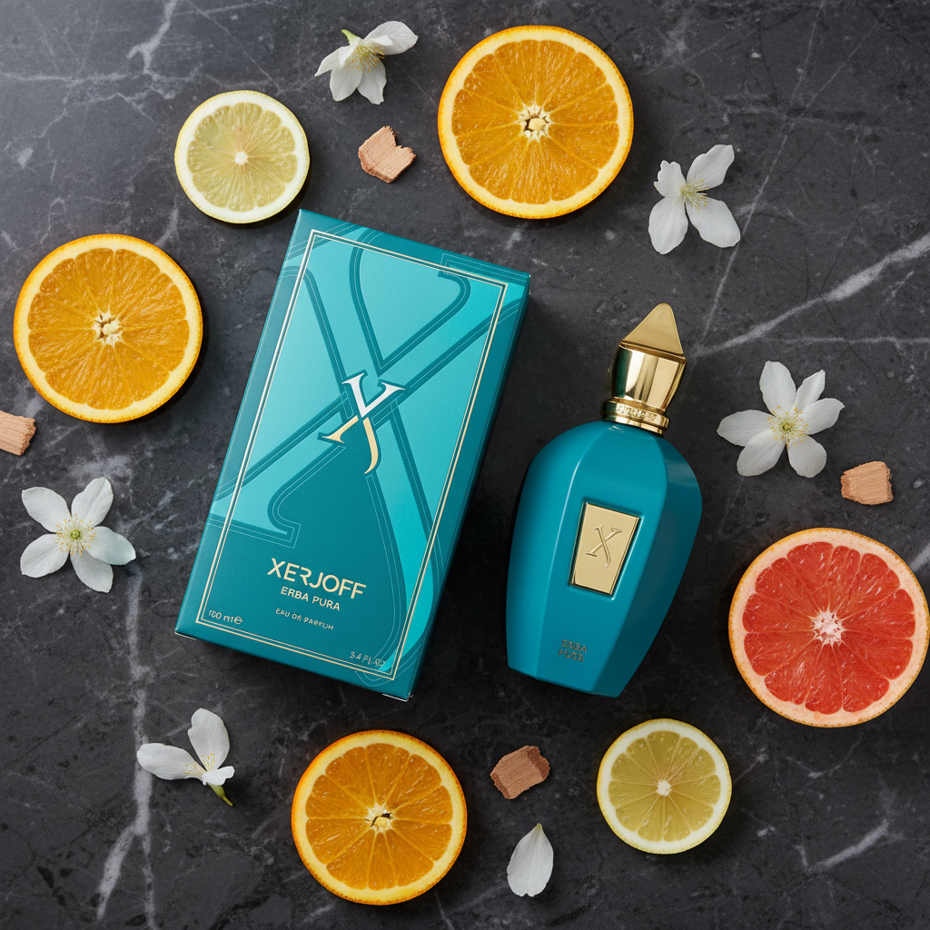 Xerjoff Erba Pura - Flat Lay editorial
