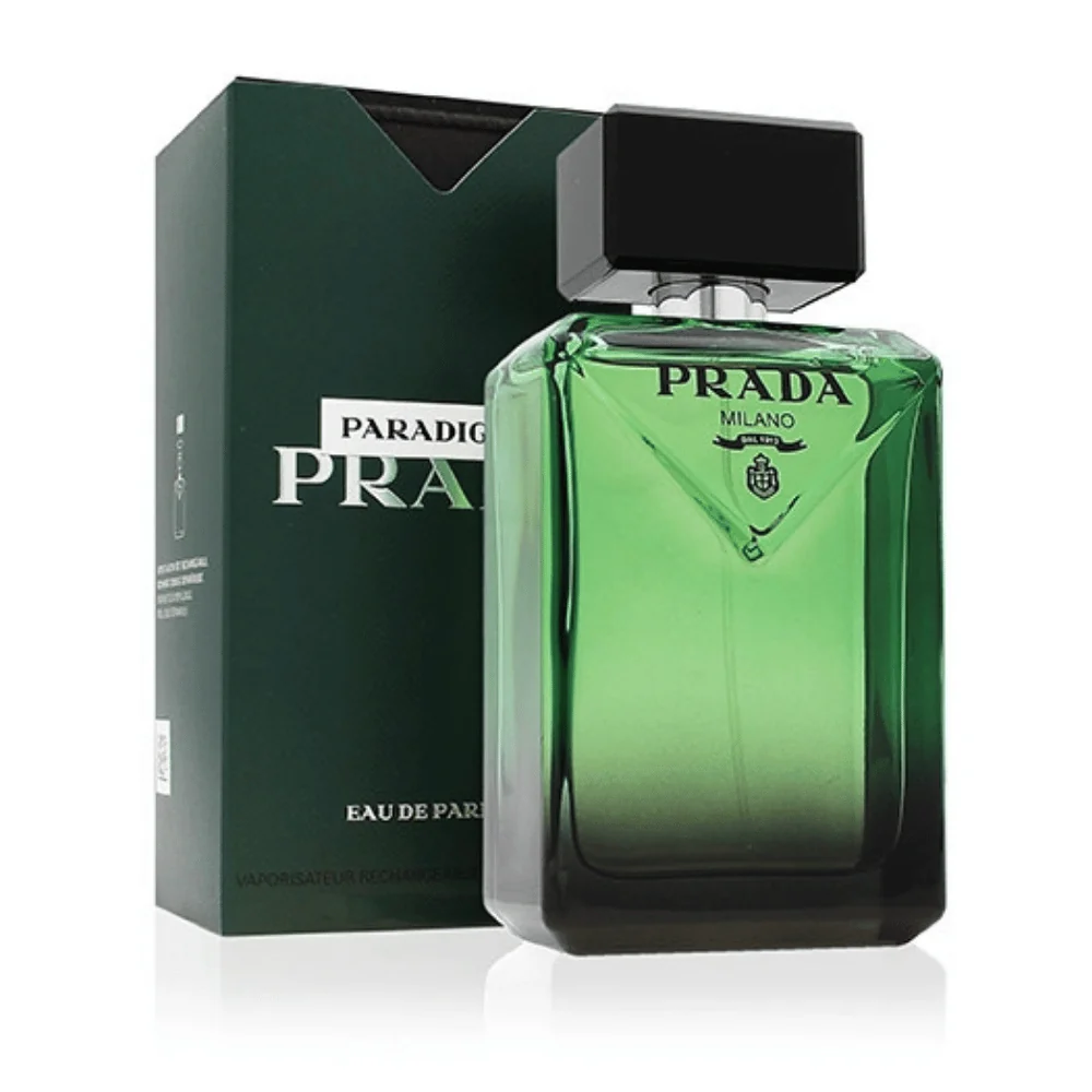 Prada Paradigme emerald green bottle with green box