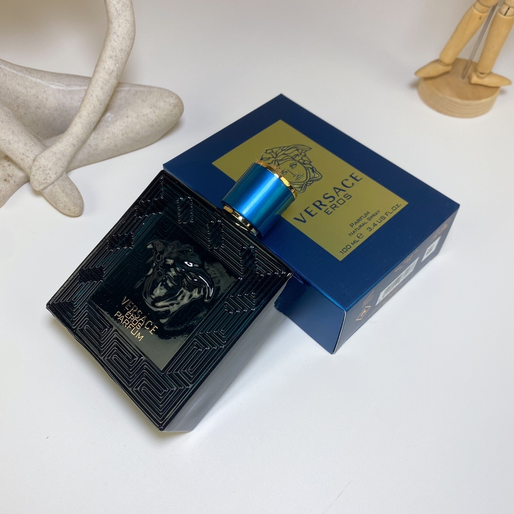 Versace Eros Parfum 100ml bottle and box