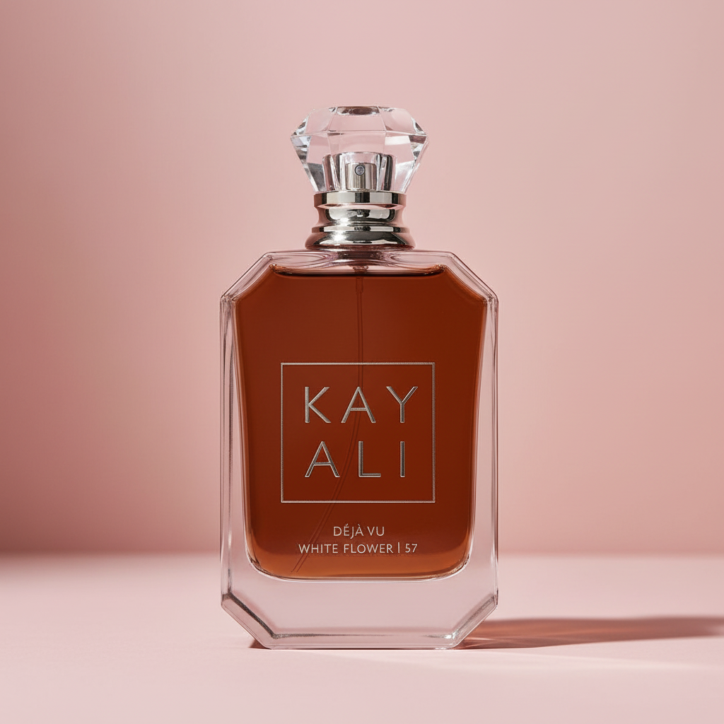 KAYALI 57 fondo rosa minimalista
