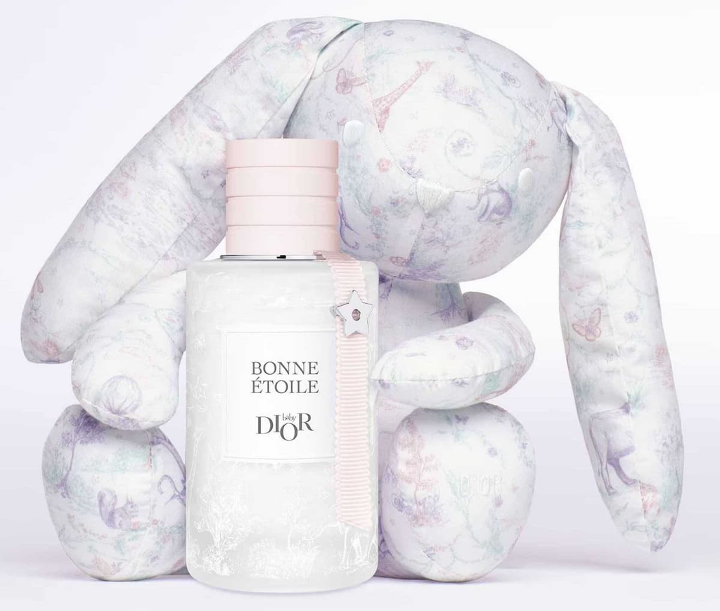 Baby Dior Bonne Étoile bottle with plush bunny