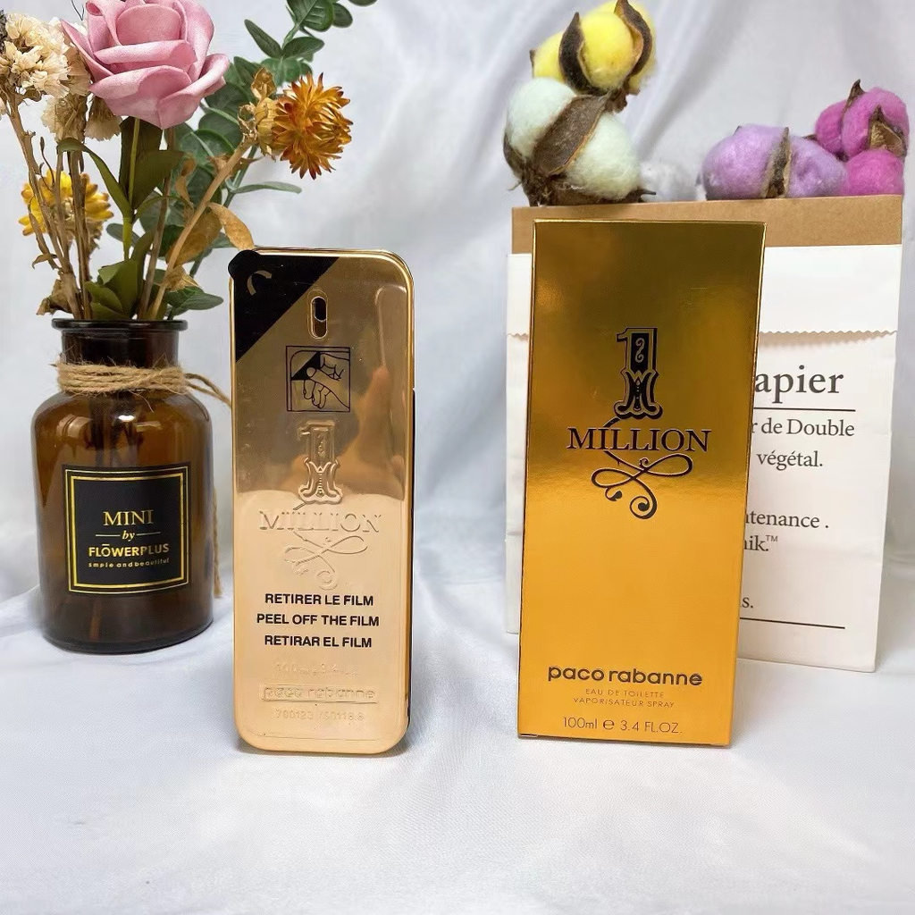 Paco Rabanne 1 Million EDT 100ml bottle and box lifestyle