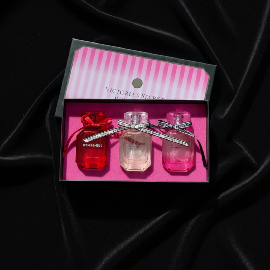 Victoria's Secret Bombshell Discovery Set - Flat lay