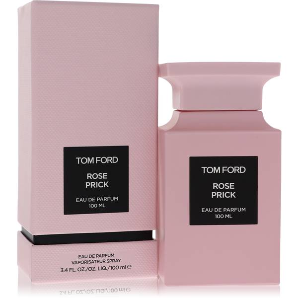 Tom Ford Rose Prick matte pink bottle with pink box on white background