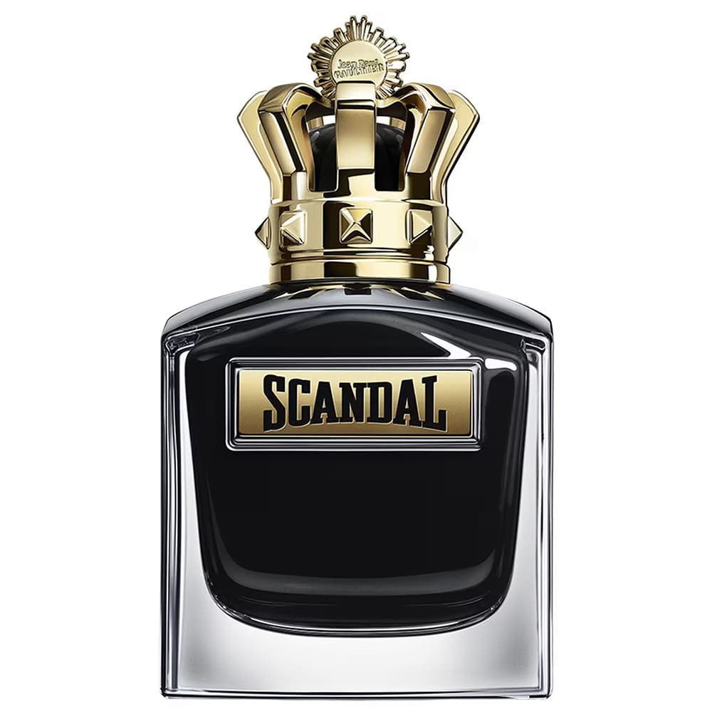 JPG Scandal Le Parfum black crown bottle close-up