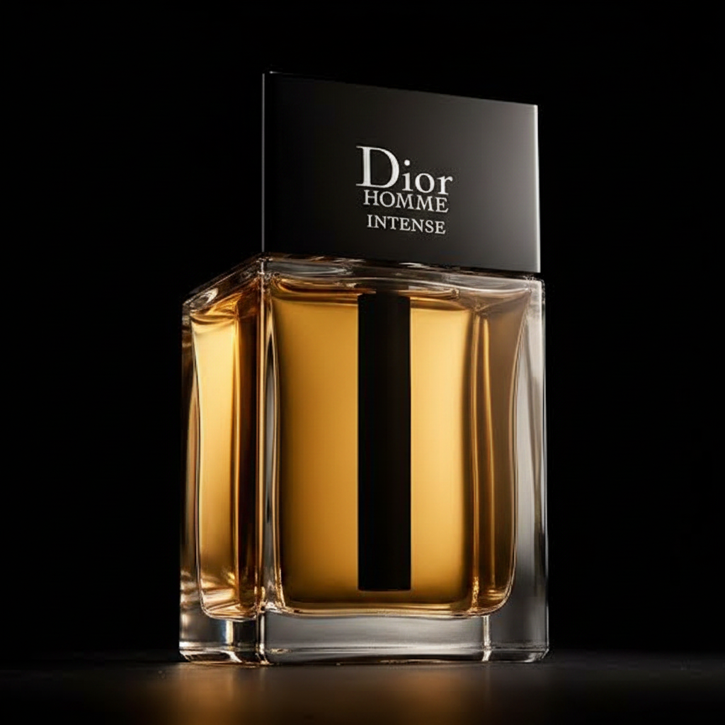 Dior Homme Intense - Black Gold background